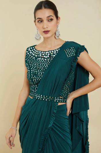 D. NO. 214A TO 214E BY AMOHA PARTY WEAR SAREE WHOLESALER IN INDIA